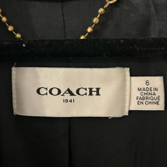 Coach Vintage Embellished Wool  Coat - Picture 9 of 9